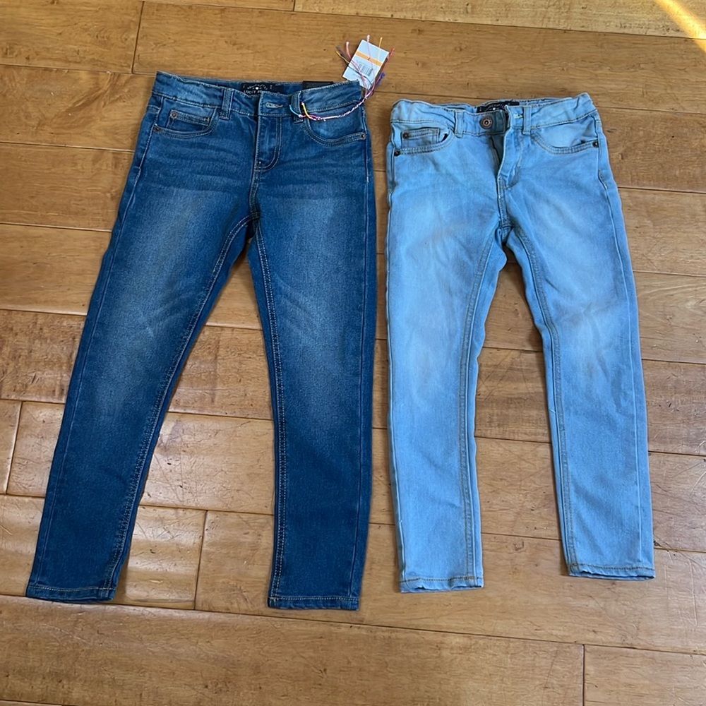 2 pairs of Lucky brand girls jeans